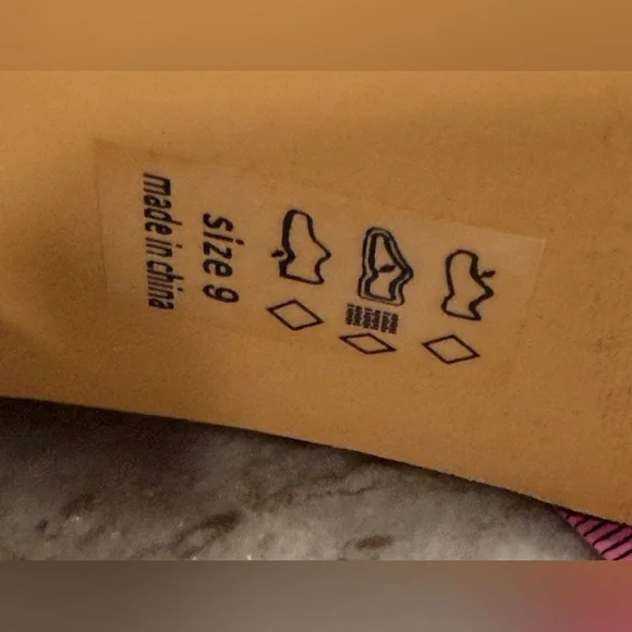 Michael Antonio Brown Faux Leather Belted Boots Size 9 – 20” Shaft 3.75”Heel EUC - Picture 6 of 6